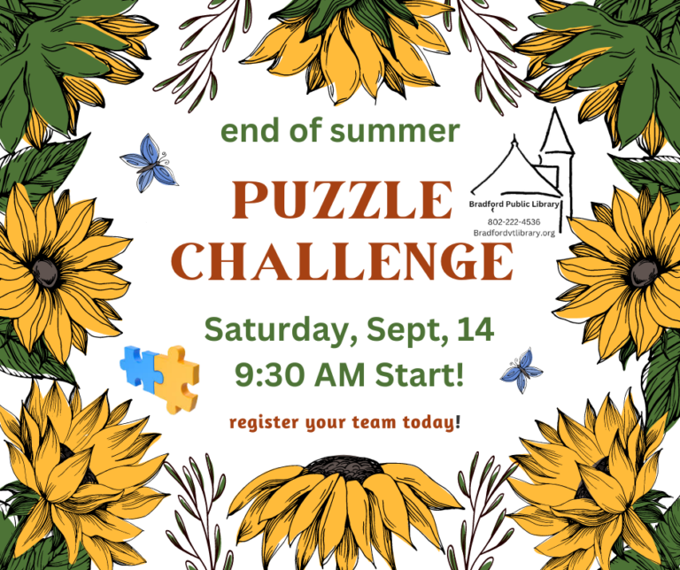 End of Summer Puzzle Challenge!