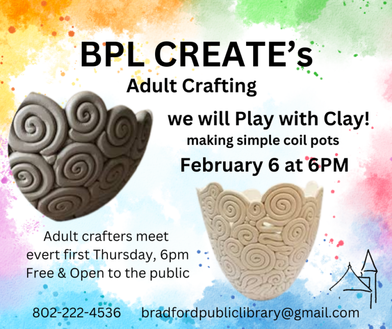 BPL CREATE’S ~ Adult Crafting