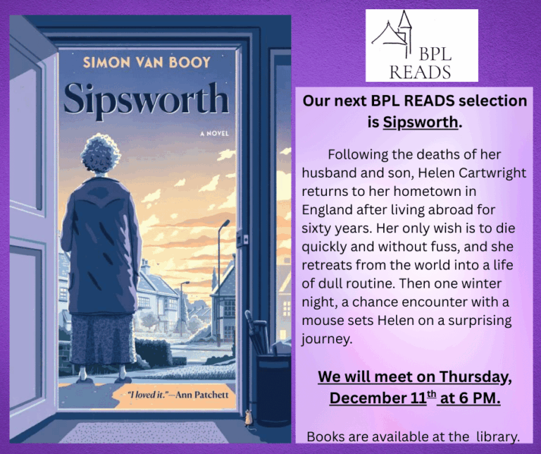 BPL READS ~ Books Discussion Group