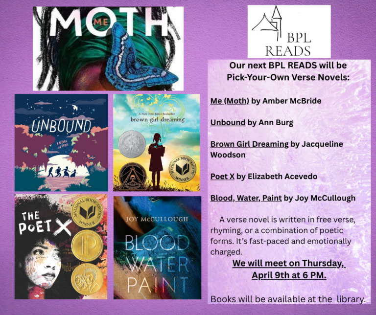 BPL READS ~ Books Discussion Group